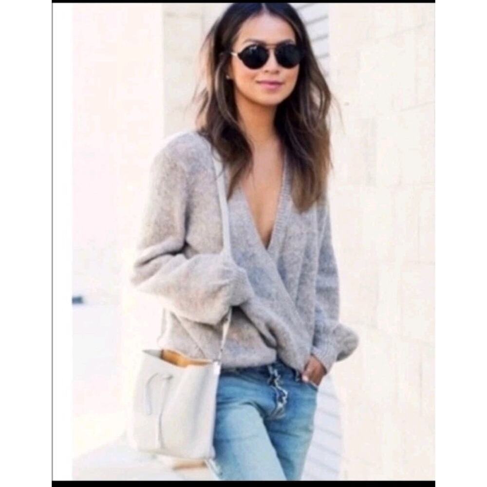 Free People Karina Faux Wrap Sweater Womens Small